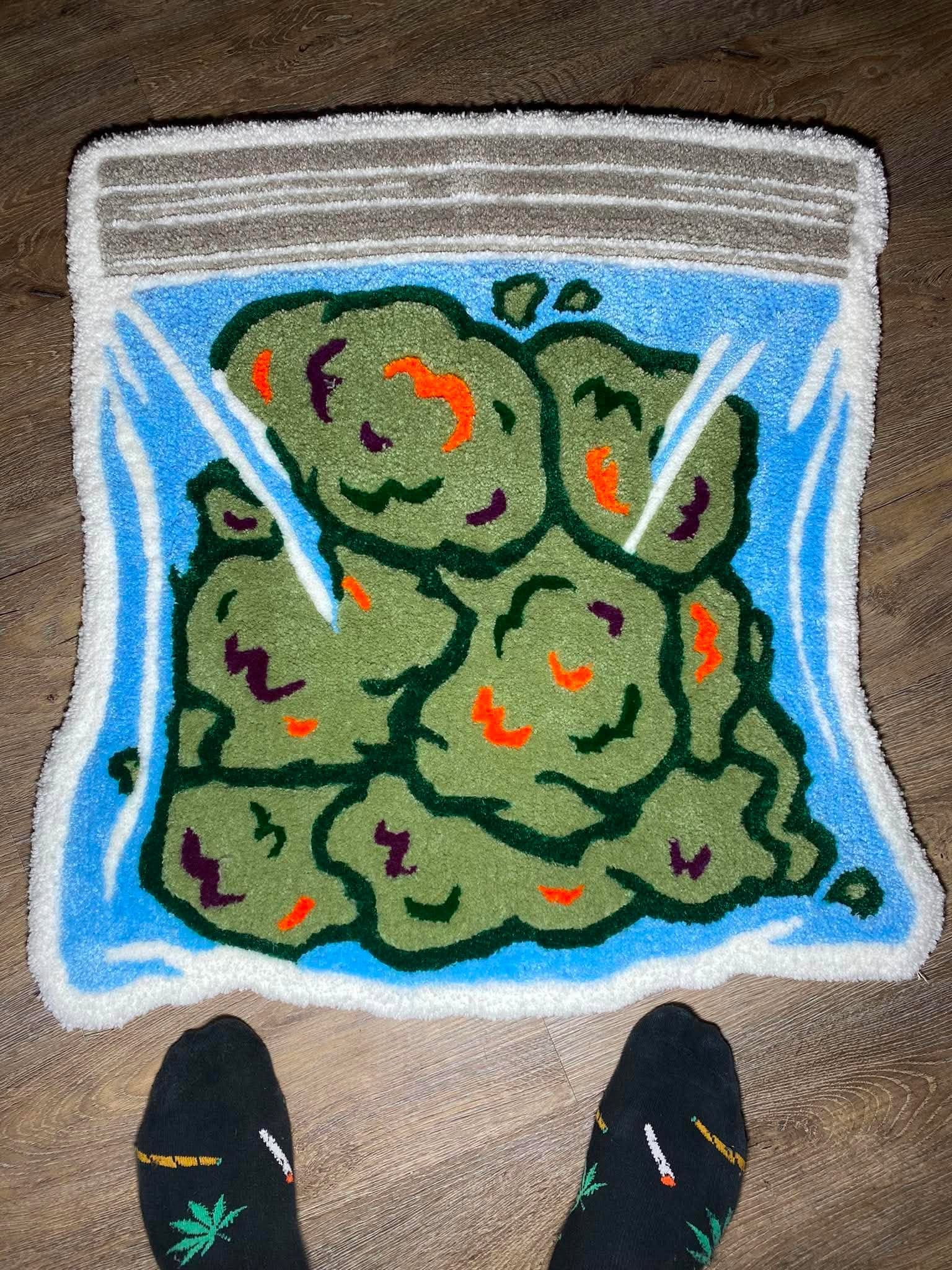 Custom tufted rug by Stubbs' Rugz
